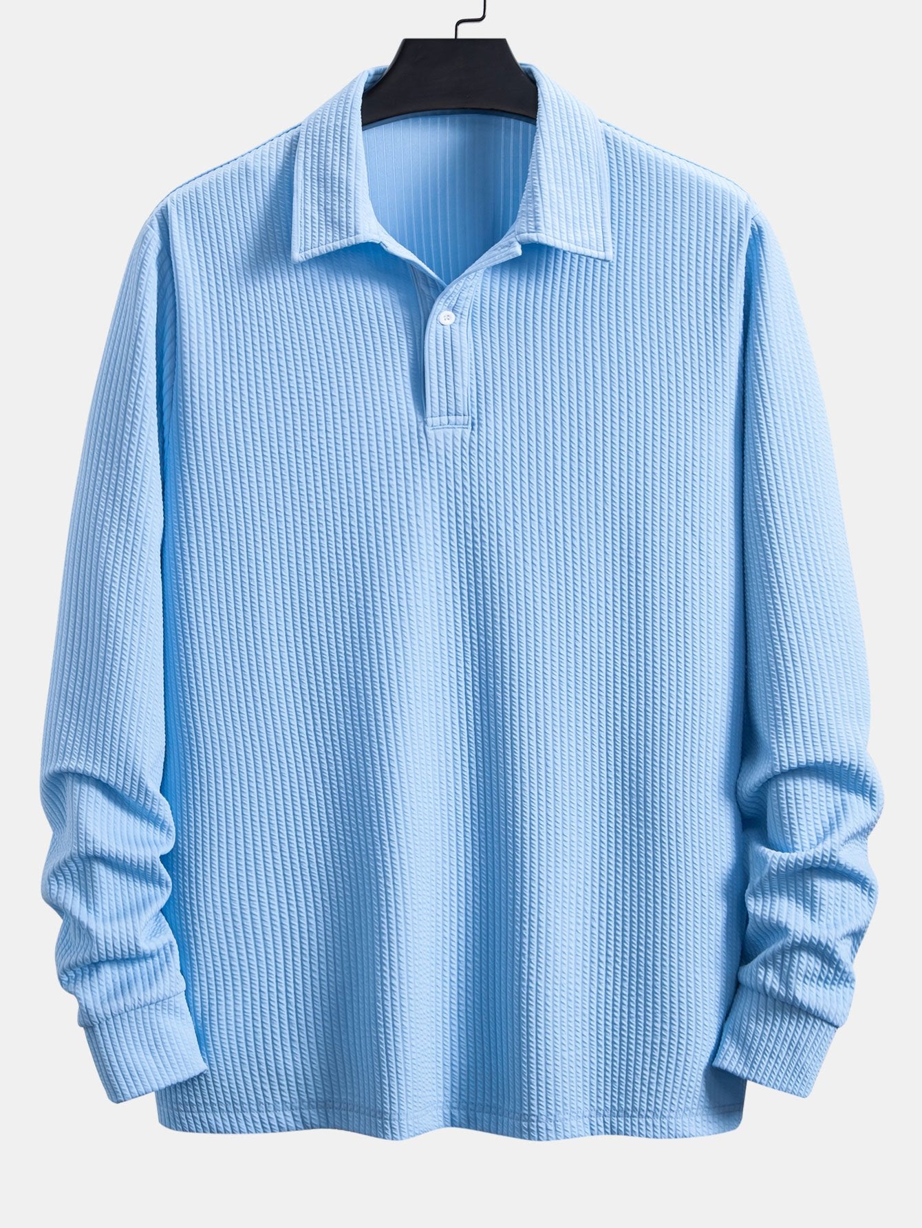 Mateo | Long Sleeve Ribbed Polo