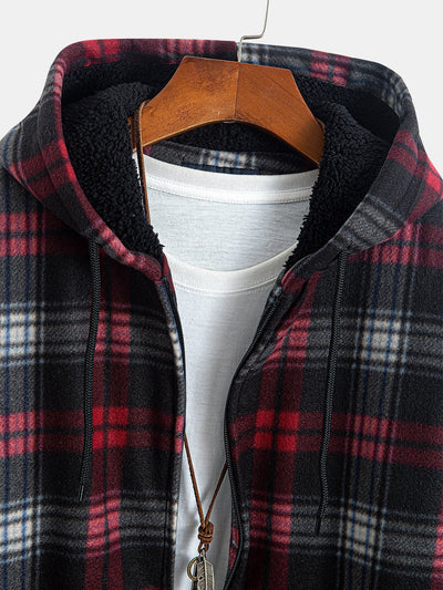 Philip | Teddy Fleece Lined Flannel Hoodie
