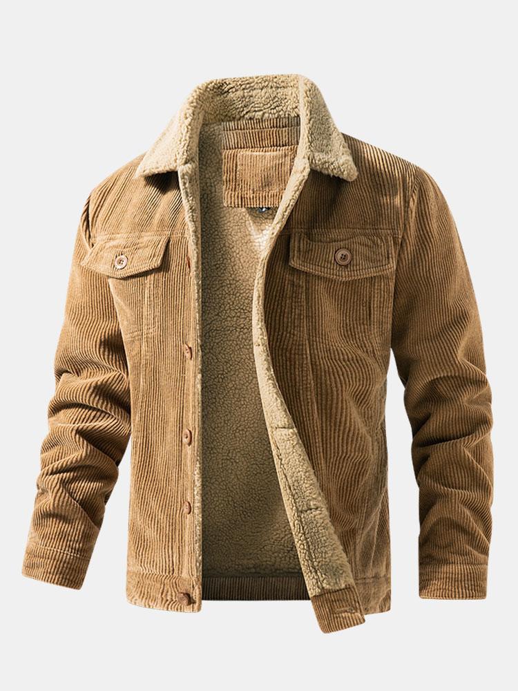 Jasper | Teddy Lined Cotton Corduroy Jacket
