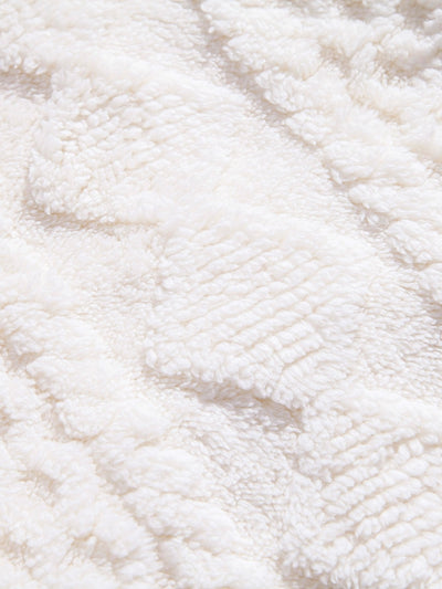 Yuri | Geometry Jacquard Teddy Hoodie