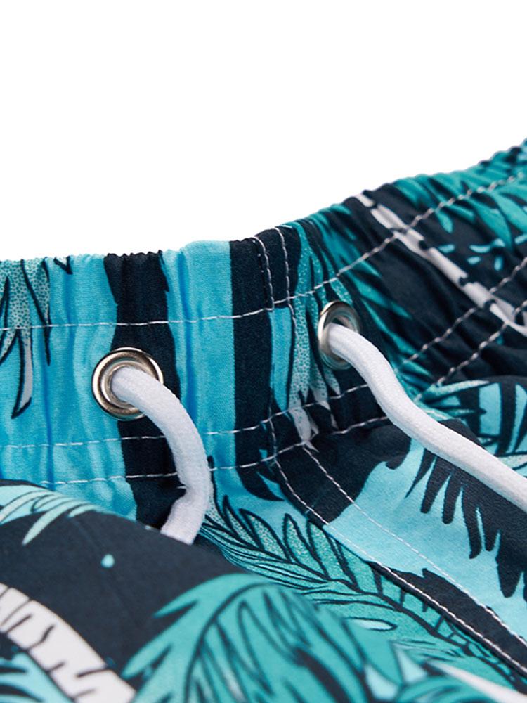 Muhammad® | Tropical Print Button Up Shirt & Tropical Print Swim Shorts