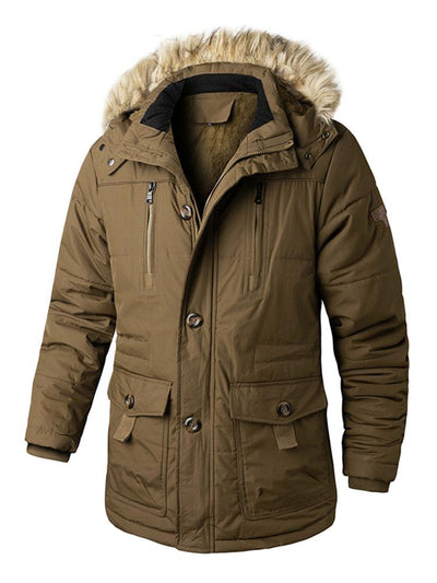 Kai | Faux Fur Collar Detachable Hooded Coat