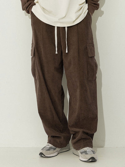 Italo® | Loose Fit Corduroy Cargo Pants