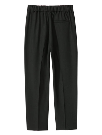 Eustaquio® | Relax Fit Elastic Waist Straight Leg Trousers