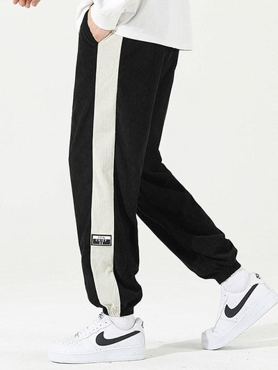 Ernesto® | Side Stripe Corduroy Jogging Pants