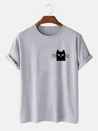 Ivan® | Cat Face Print T-Shirt