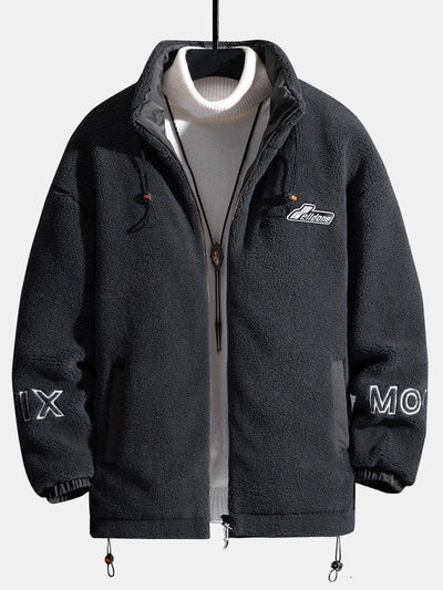 Lorenzo | Quilted Lined Teddy Fleece Zip Up Jacket