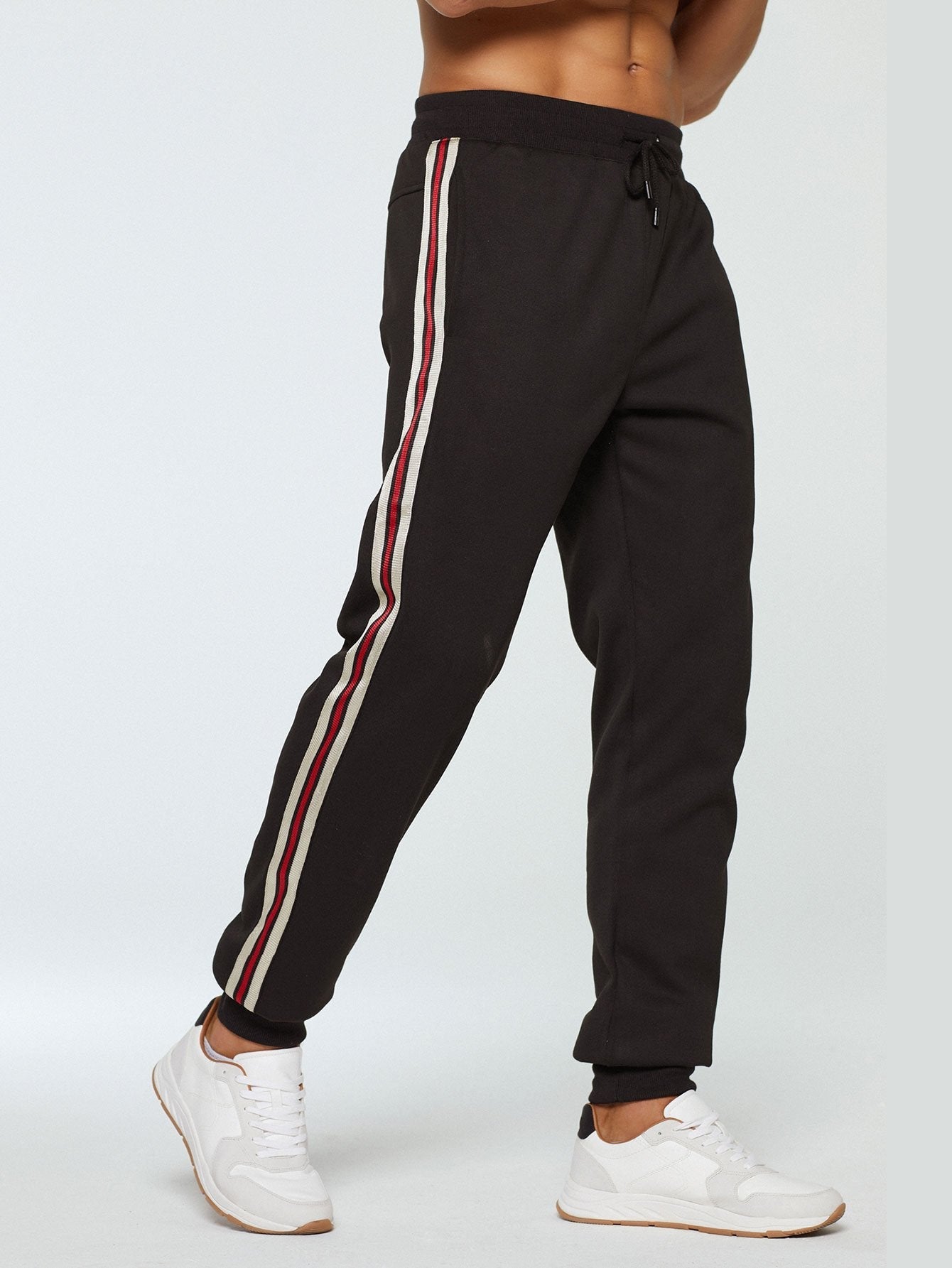 Junípero® | Teddy Lined Side Stripe Joggers