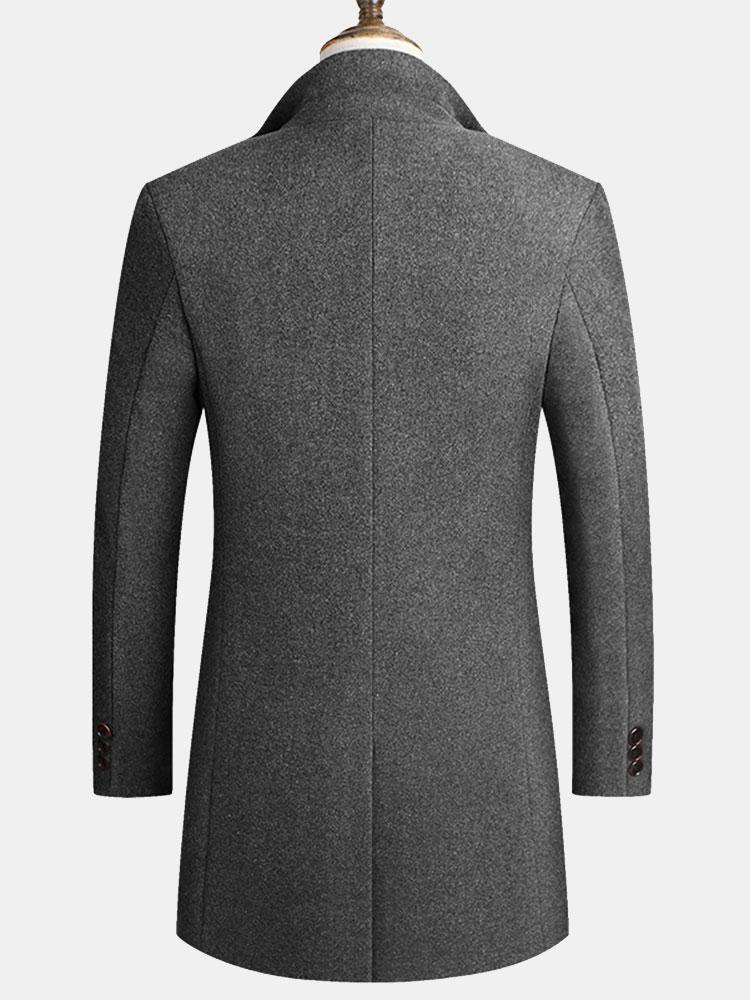 Thane | Lapel Woolen Overcoat