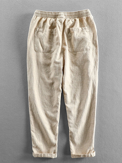 Erico® | Linen Cotton Blend Cropped Pants