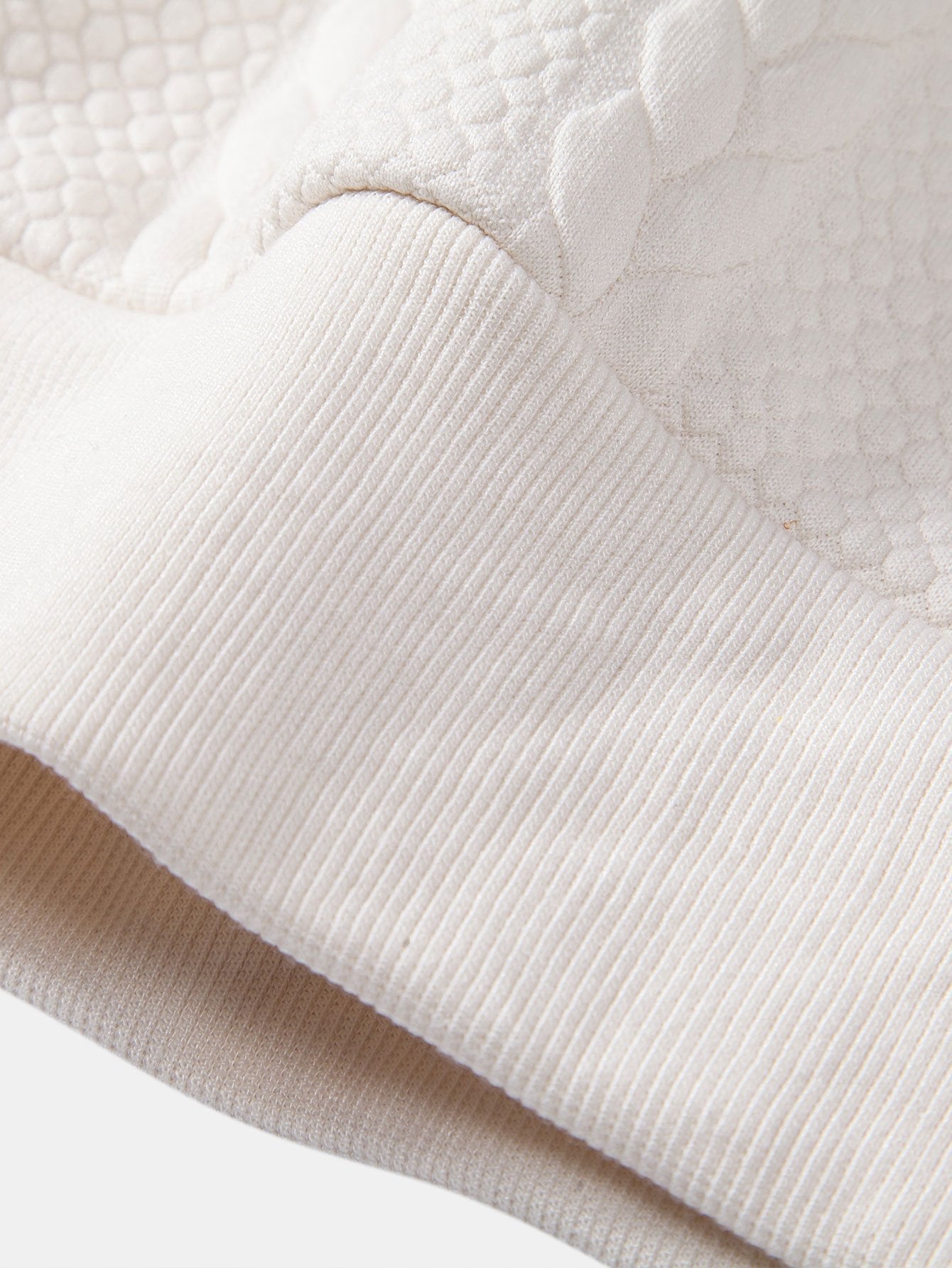 Bruce | Relax Fit Wheat Jacquard Hoodie