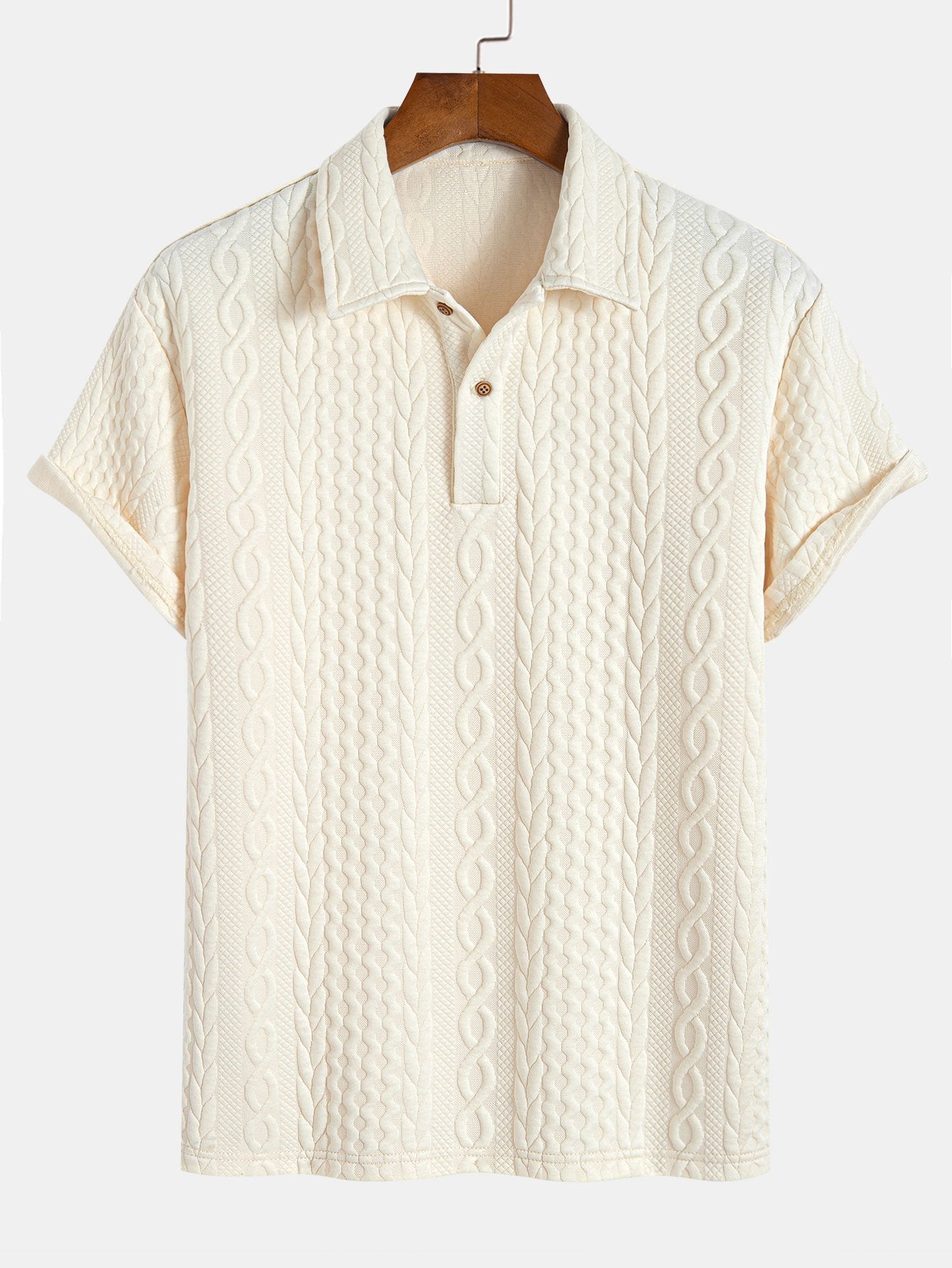 Todd® | Twist Textured Jacquard Polo