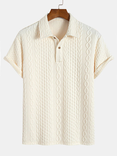 Todd® | Twist Textured Jacquard Polo