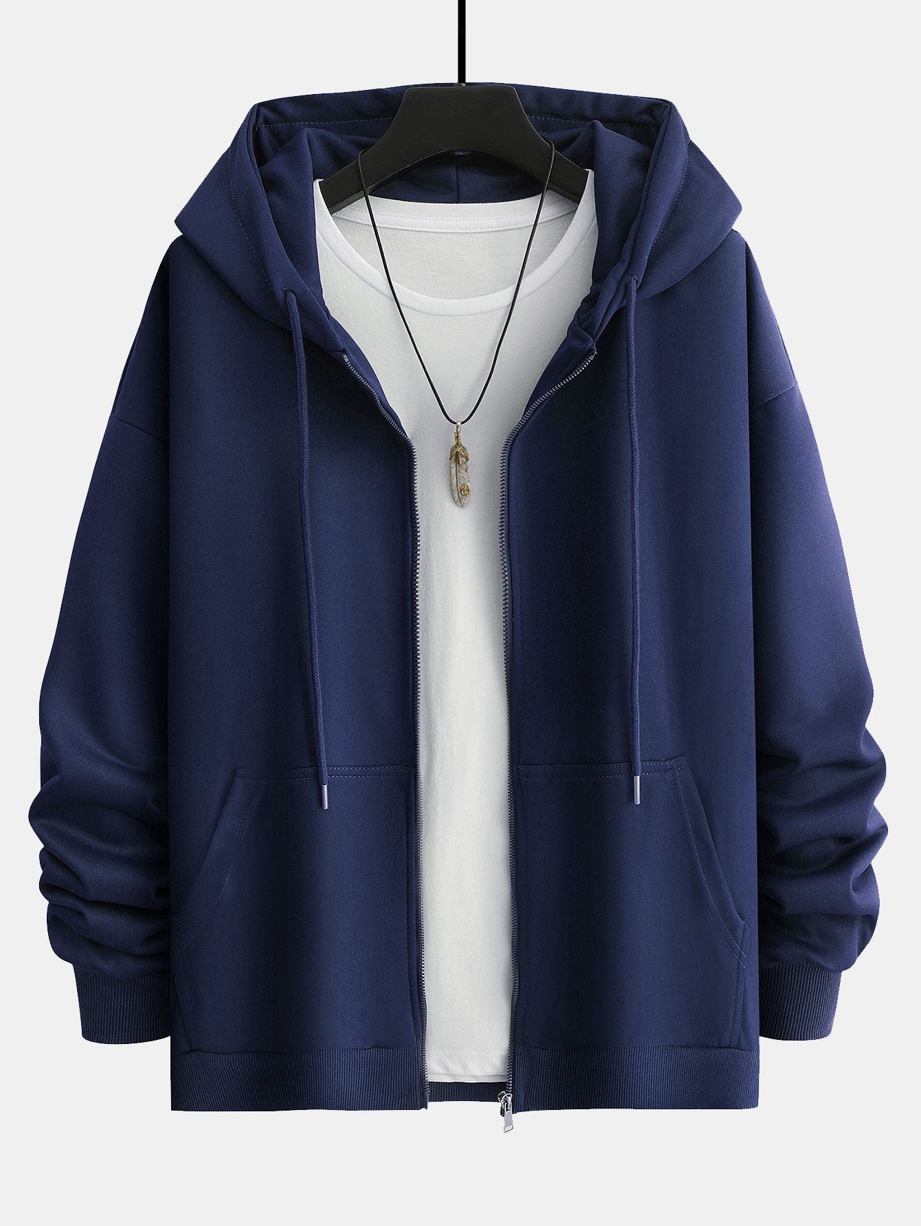 Romeo | Basic Relax Fit Zip Hoodie