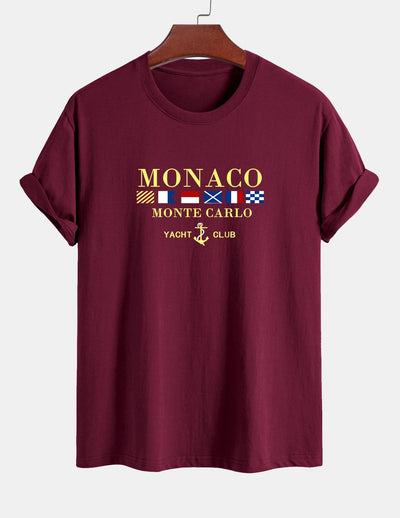 Arnaldo® | Monaco Slogan Print Cotton T-Shirt