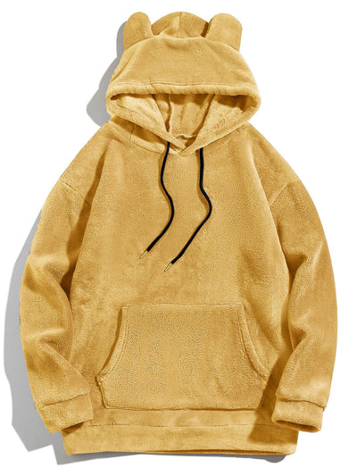 Brian | Relax Fit Teddy Fleece Hoodie With Ears