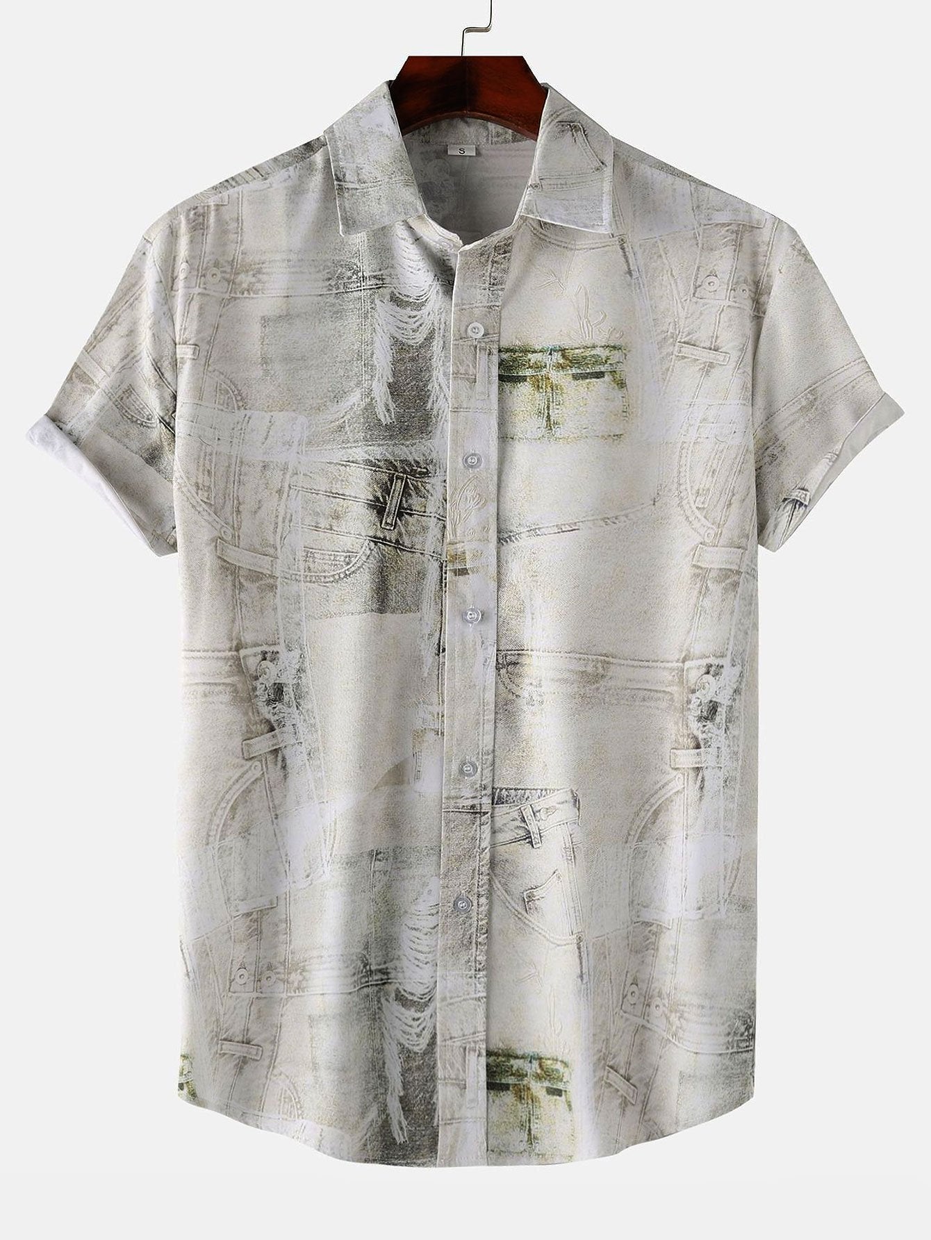 Apelles® | Vintage Denim Print Shirt