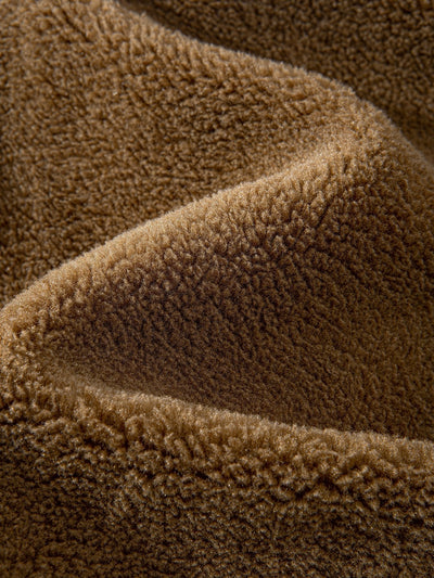 Marcelo | Quilted Lined Teddy Fleece Zip Up Coat