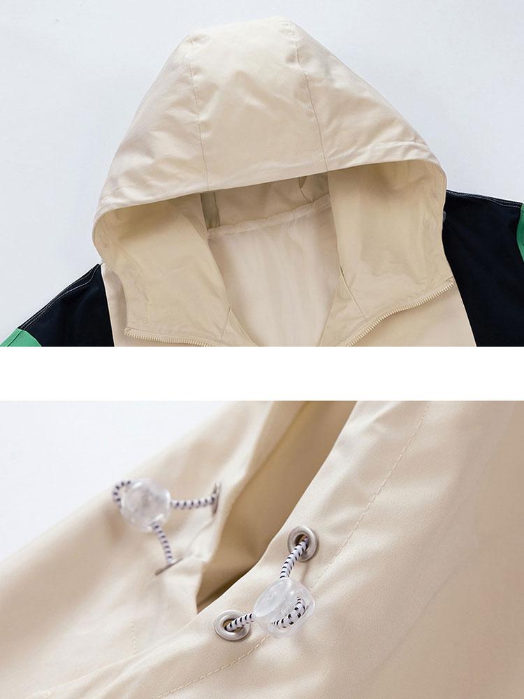 Hugo | Relax Fit Color Block Hooded Windbreaker