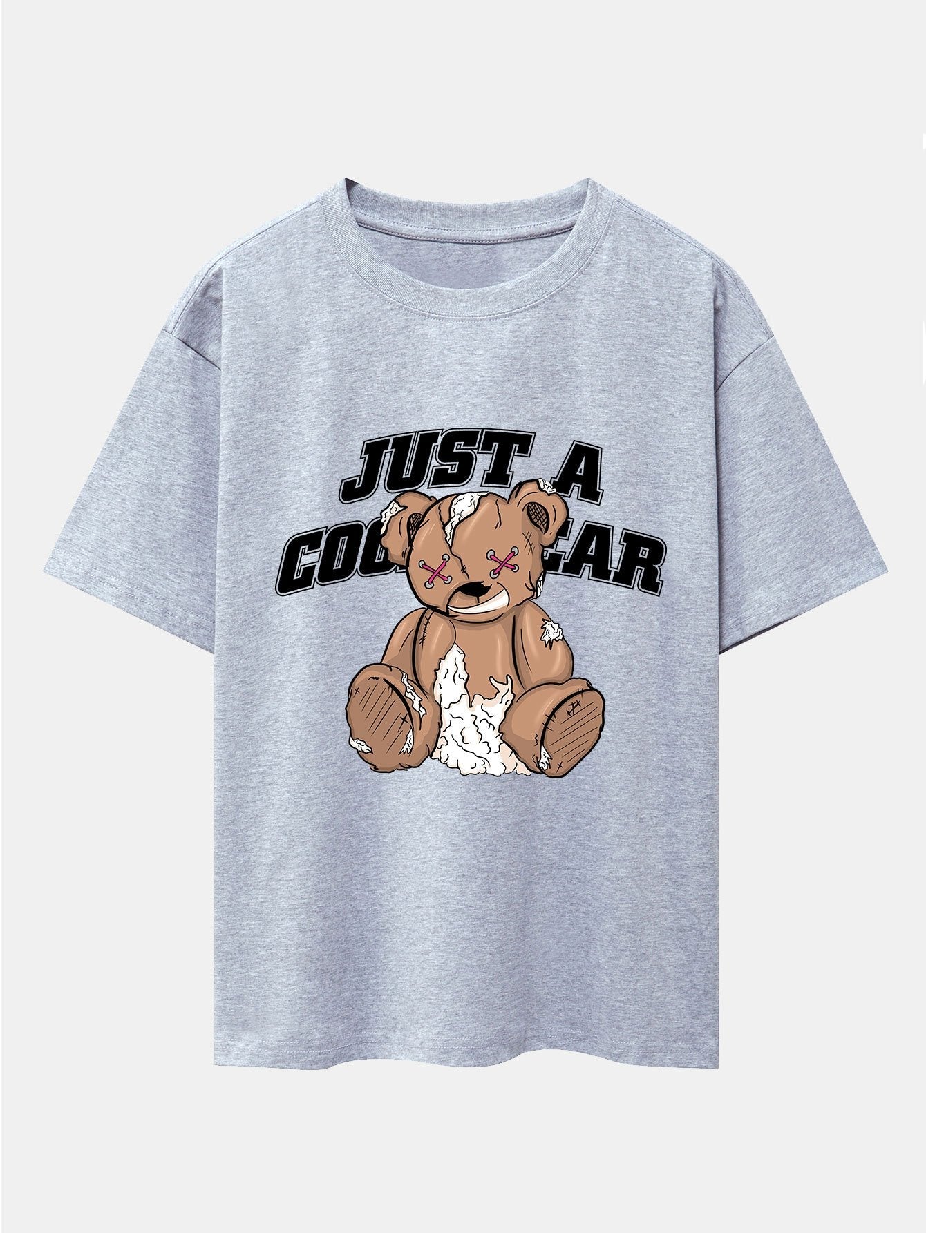 Joseph® | Tattered Bear Print Drop Shoulder Oversize T-Shirt