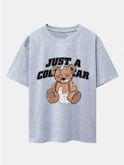 Joseph® | Tattered Bear Print Drop Shoulder Oversize T-Shirt