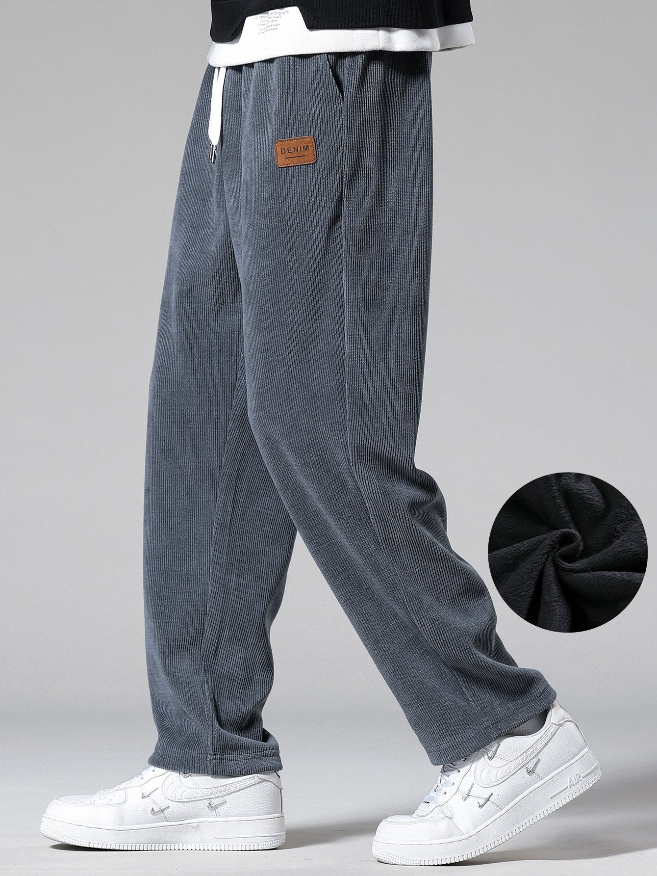 Gabino® | Polar Fleece Lined Straight Leg Corduroy Pants