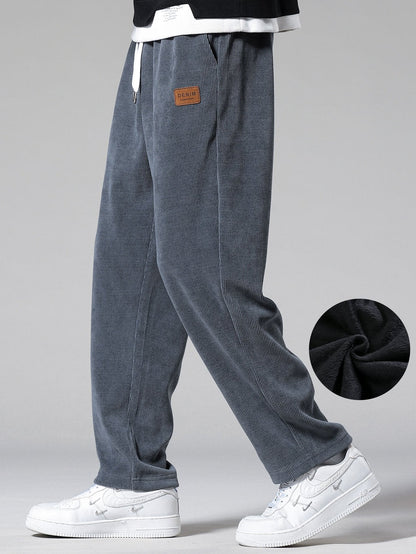 Gabino® | Polar Fleece Lined Straight Leg Corduroy Pants