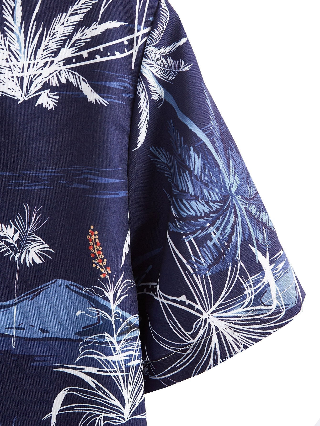 Arvo® | Palm Tree Print Button Up Shirt