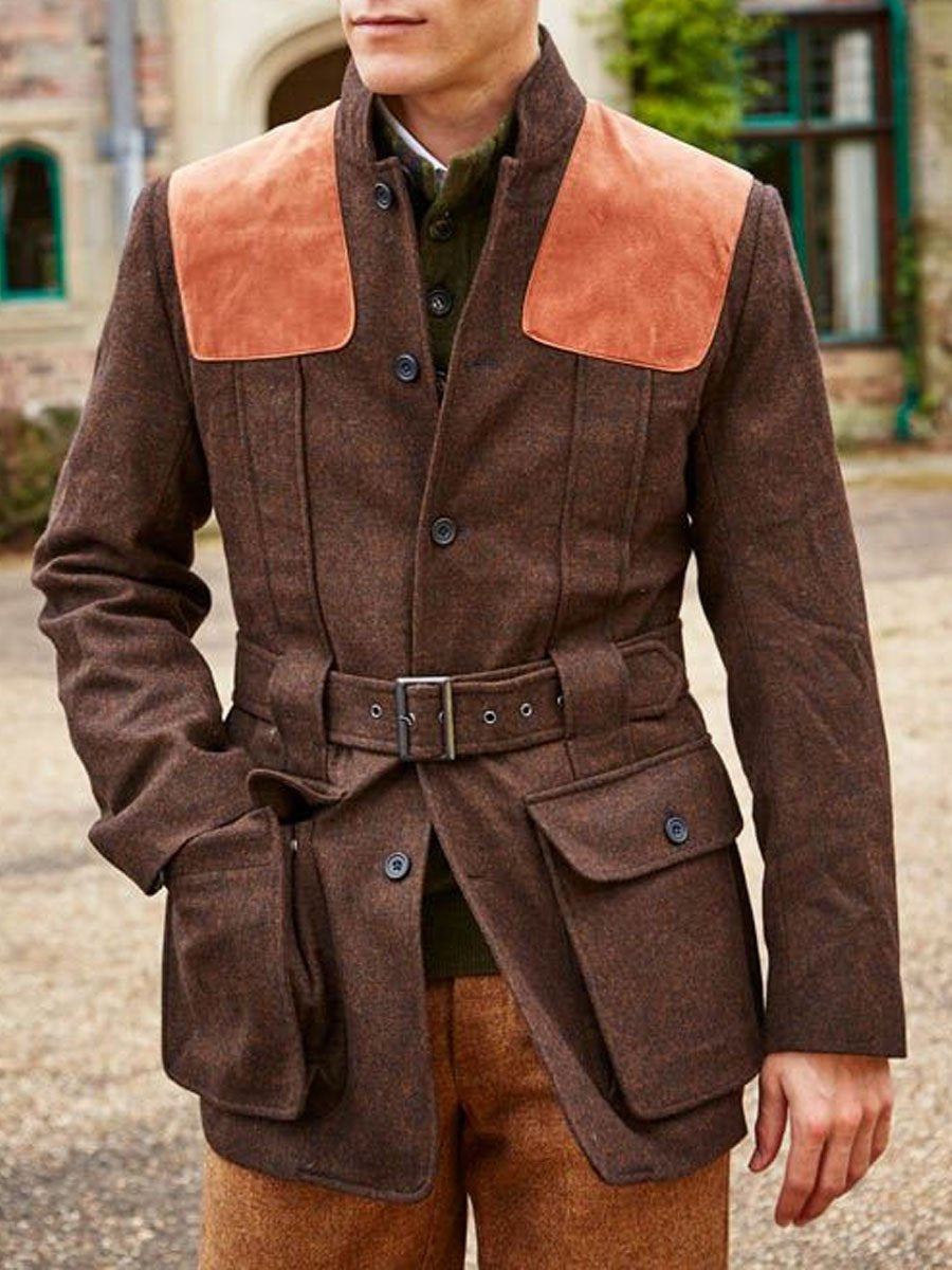 Sede Wool Patchwork Doble Pocket Lace-p Casal Jacket D