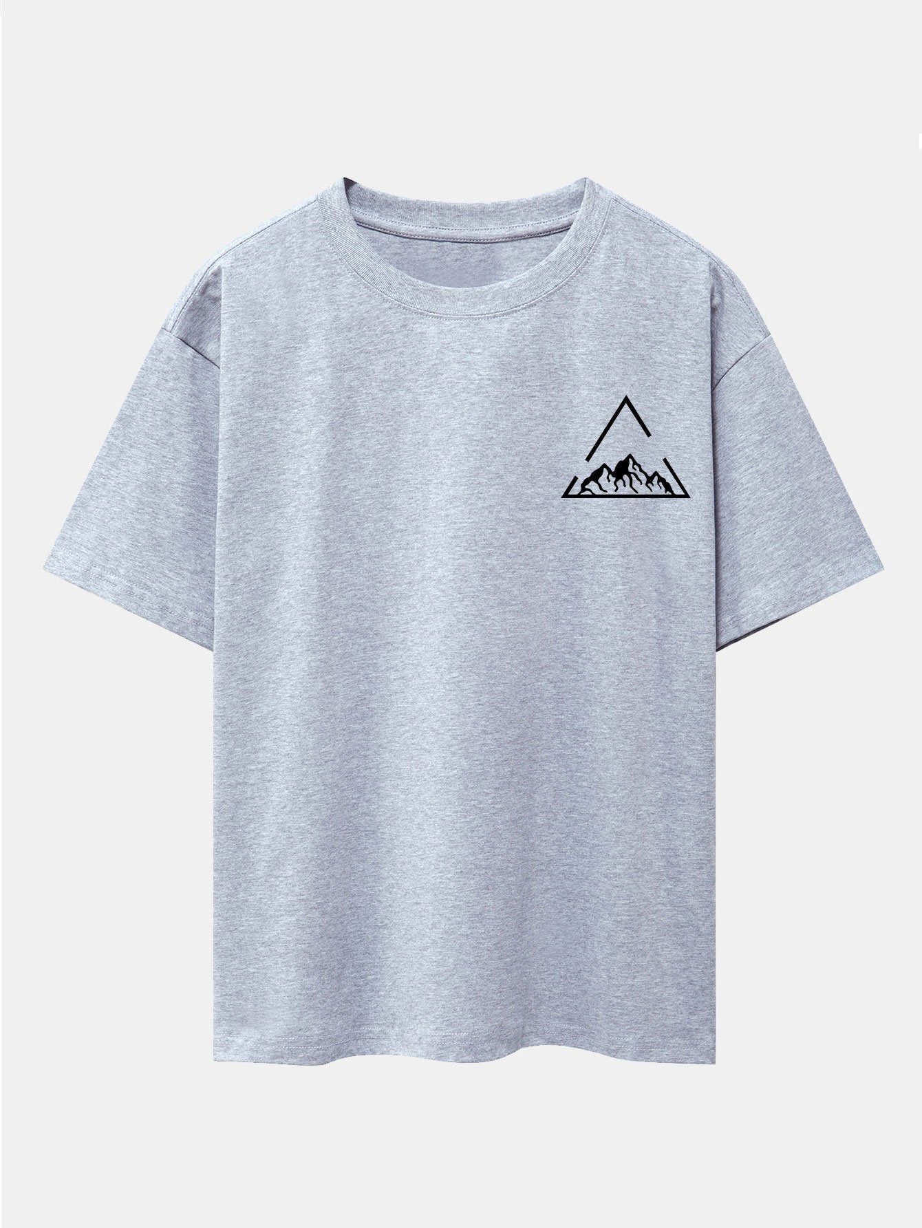Lloyd® | Triangle Mountain Print Drop Shoulder Oversize T-Shirt
