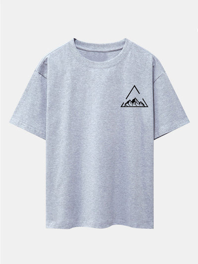 Lloyd® | Triangle Mountain Print Drop Shoulder Oversize T-Shirt