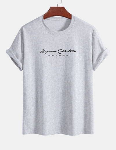 Aristides® | Slogan Print Cotton T-Shirt