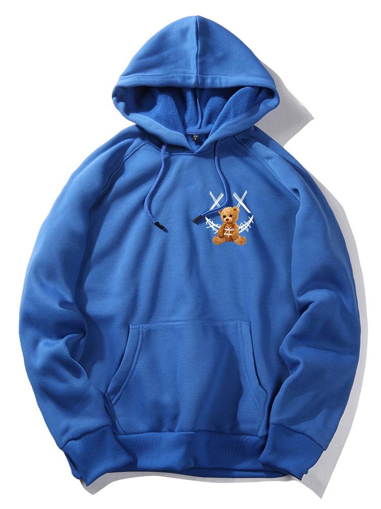 Casimir | Smiley Bear Back Print Hoodie