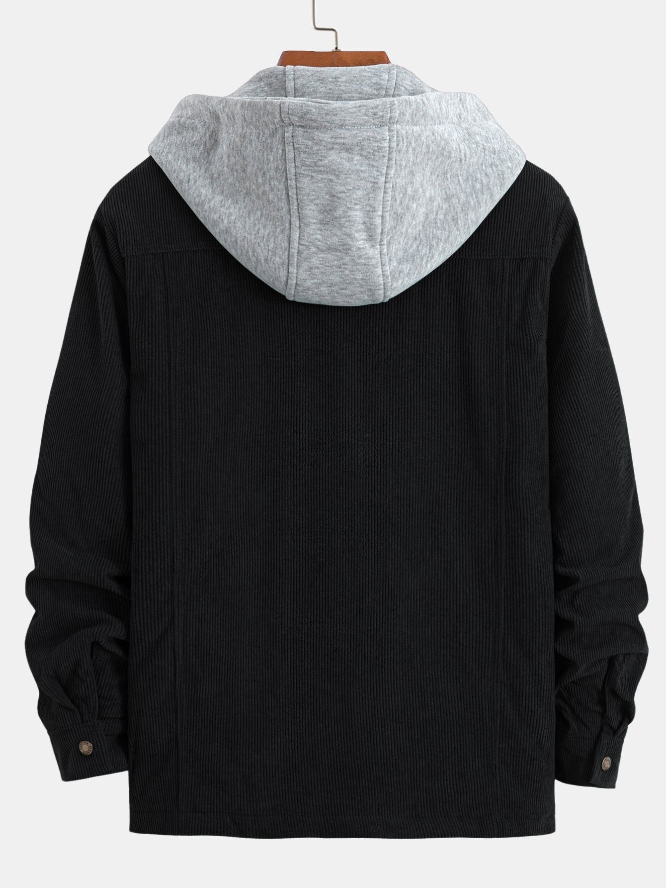 Gabriel | Quilted Lined Corduroy Hooded Coat
