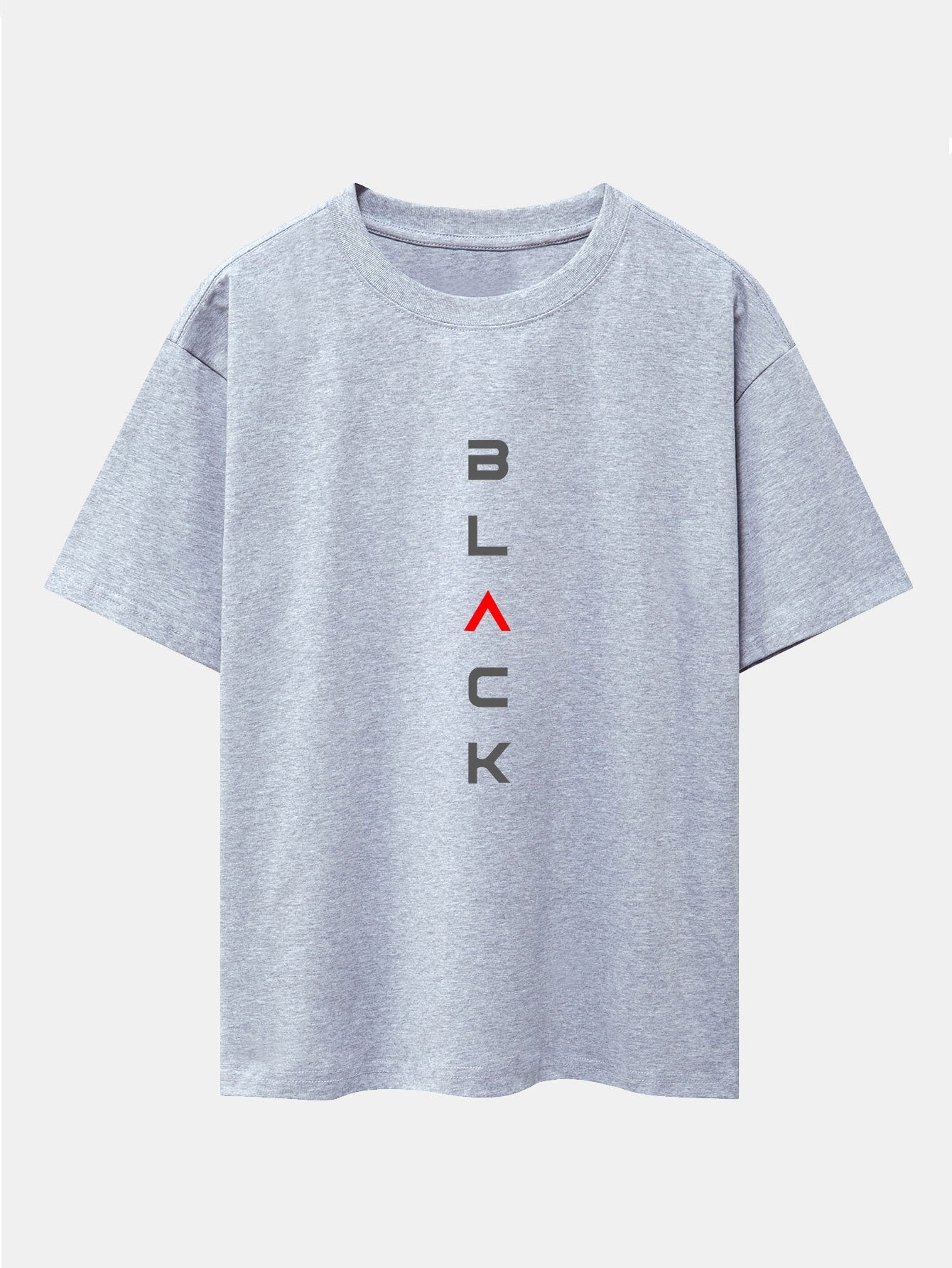 Ángel® | Black Print Drop Shoulder Oversize T-Shirt