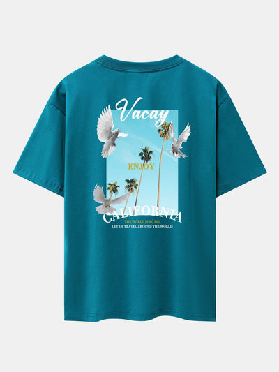 Gaspar® | Dove Back Print Drop Shoulder Oversize T-Shirt