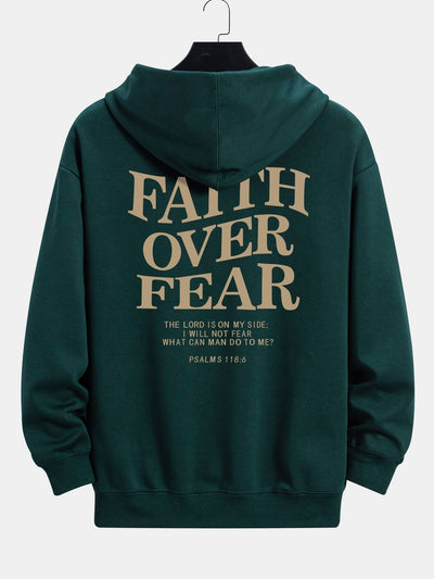 Maximus | Faith Over Fear Print Relax Fit Hoodie