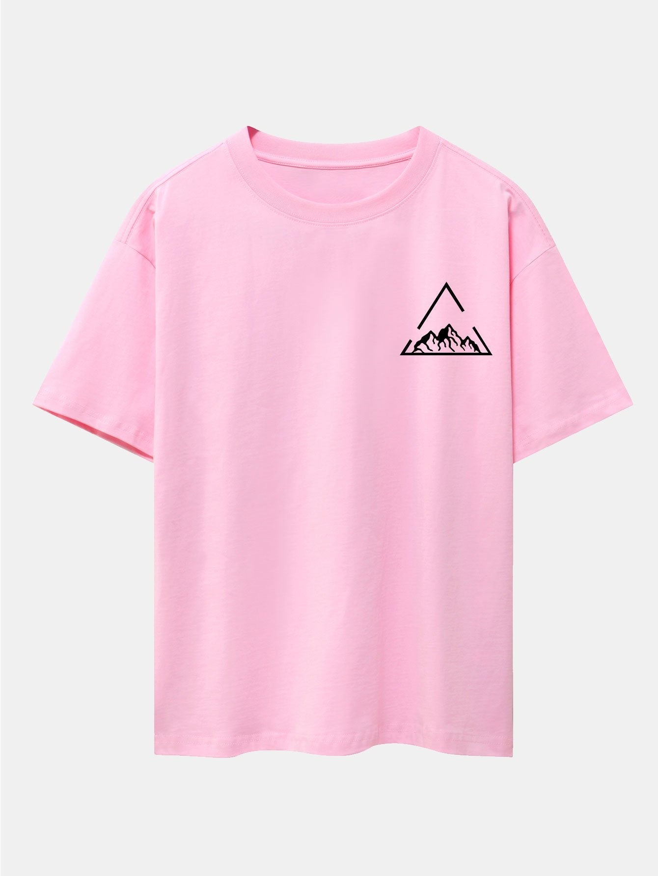 Lloyd® | Triangle Mountain Print Drop Shoulder Oversize T-Shirt