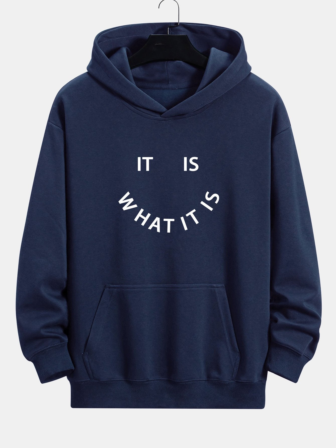 Aaron | It Is What It Is Print Relax Fit Hoodie