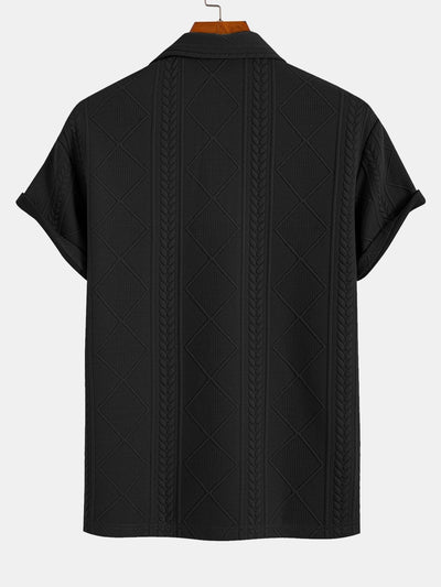 Xavier | Geometric Jacquard Polo