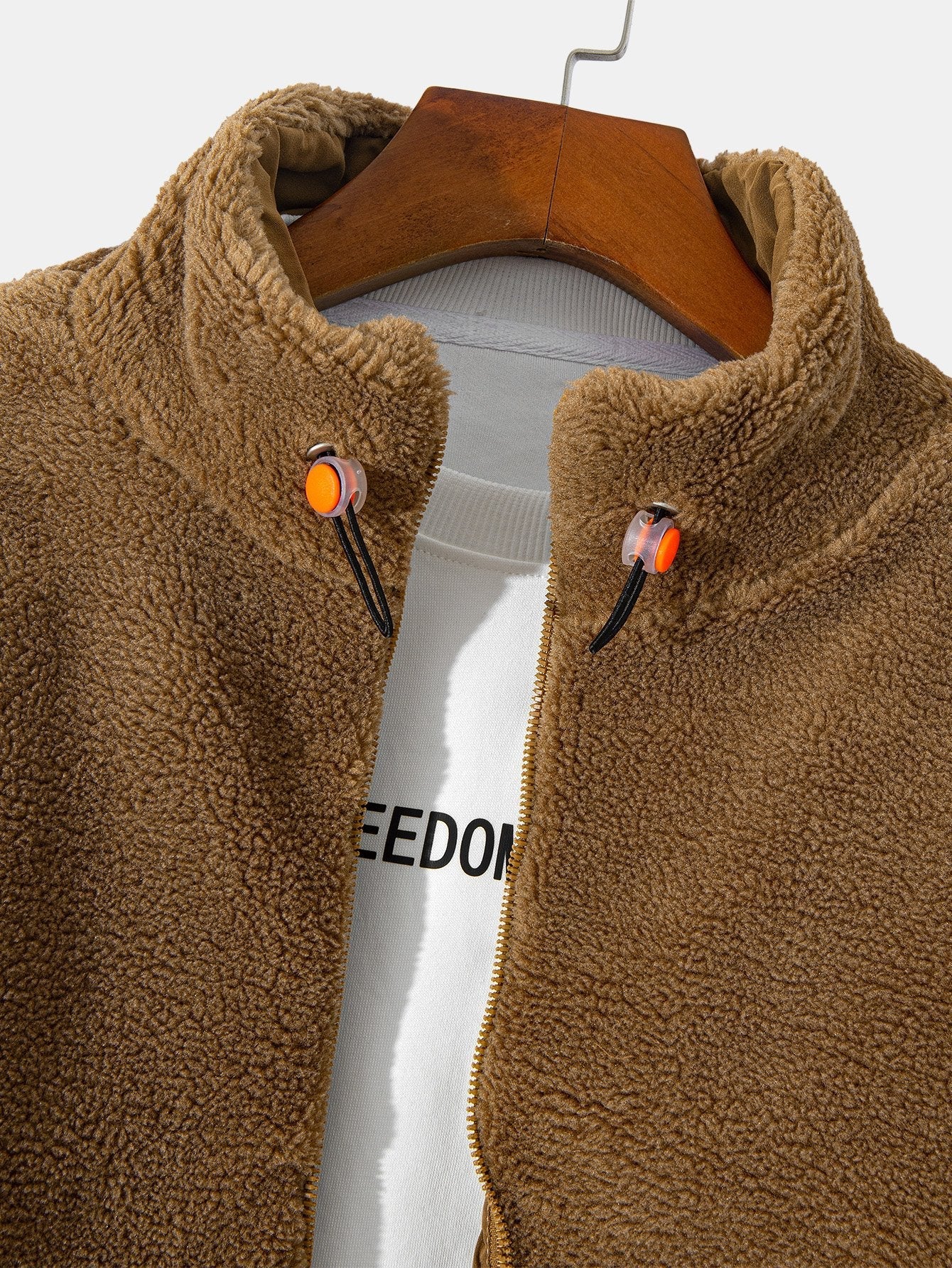 Marcelo | Quilted Lined Teddy Fleece Zip Up Coat
