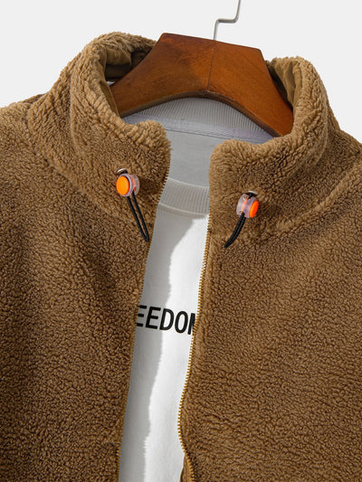 Marcelo | Quilted Lined Teddy Fleece Zip Up Coat