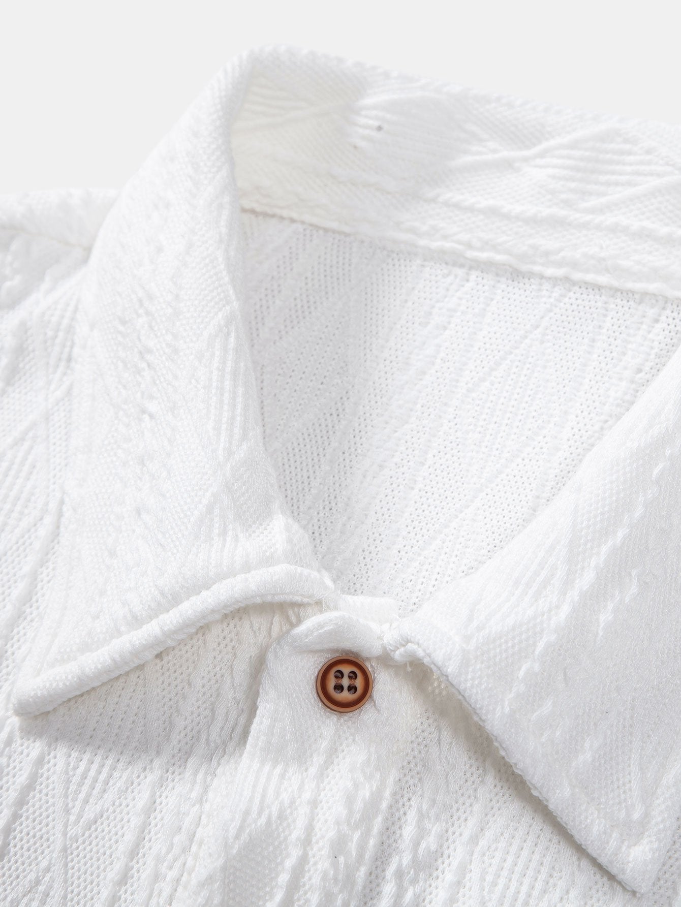 Logan | Knitted Rhombus Geometric Jacquard Polo