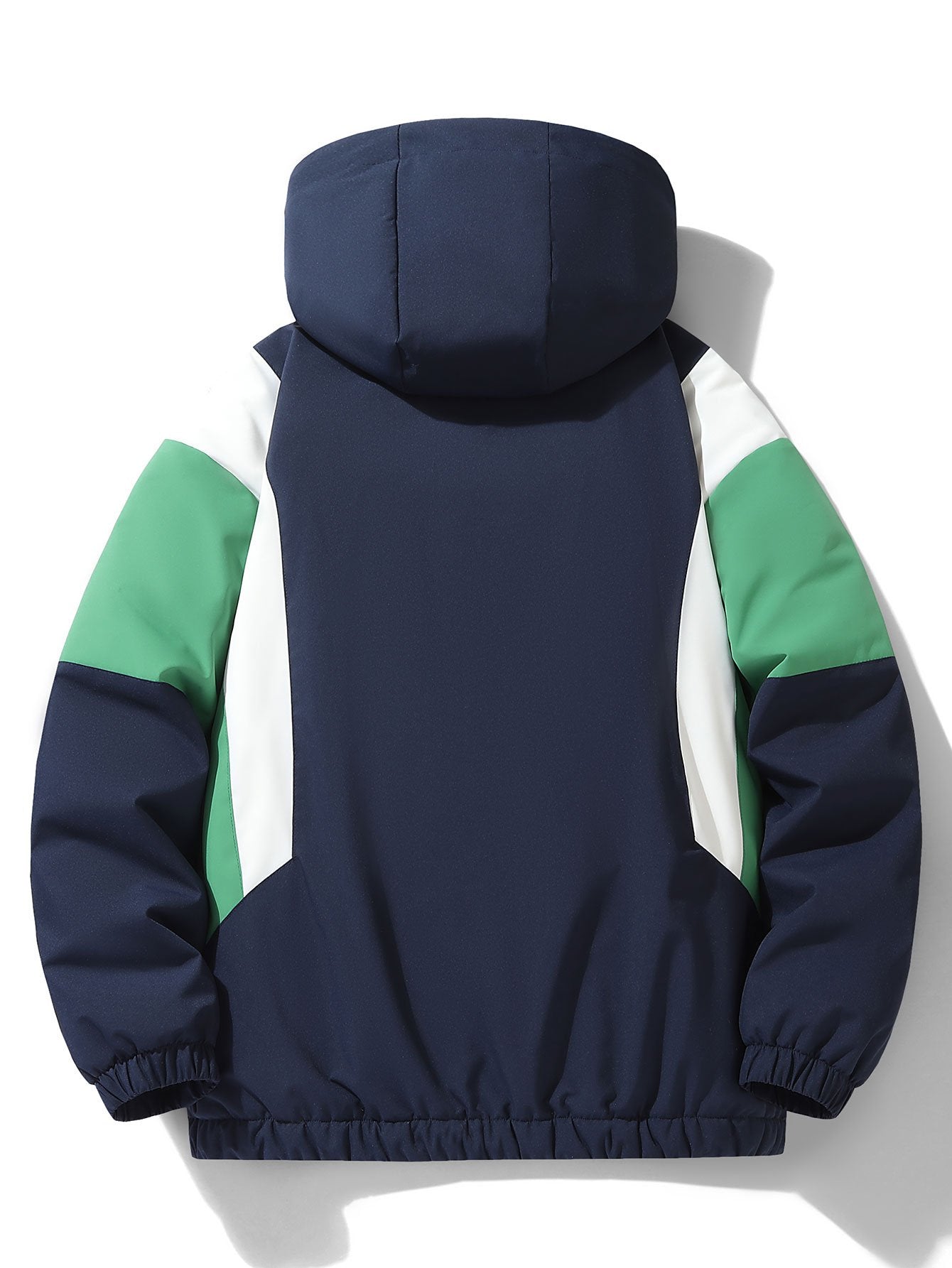 Fernando | Teddy Fleece Lined Color Block Hooded Windbreaker
