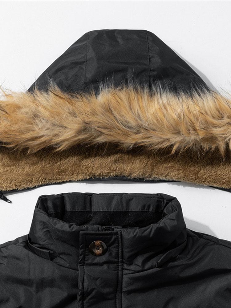 Kai | Faux Fur Collar Detachable Hooded Coat