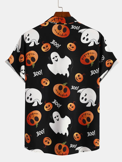 Arnold® | Scary Ghost Pumpkin Print Shirt