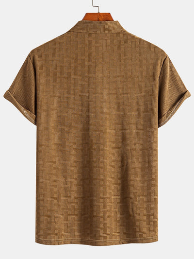 Constantino® | Short Sleeve Knitted Textured Polo