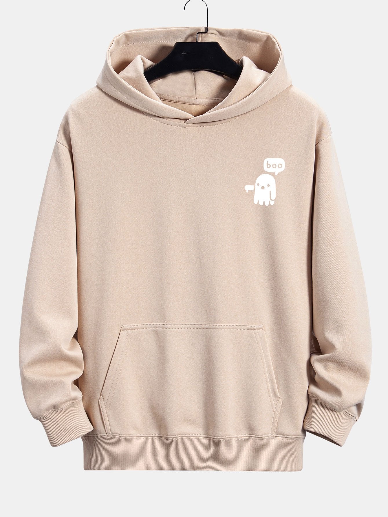 Winston | Boo Ghost Print Relax Fit Hoodie