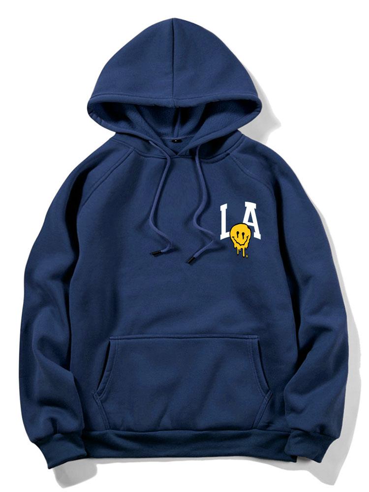 Quincy | LA Smiley Print Hoodie
