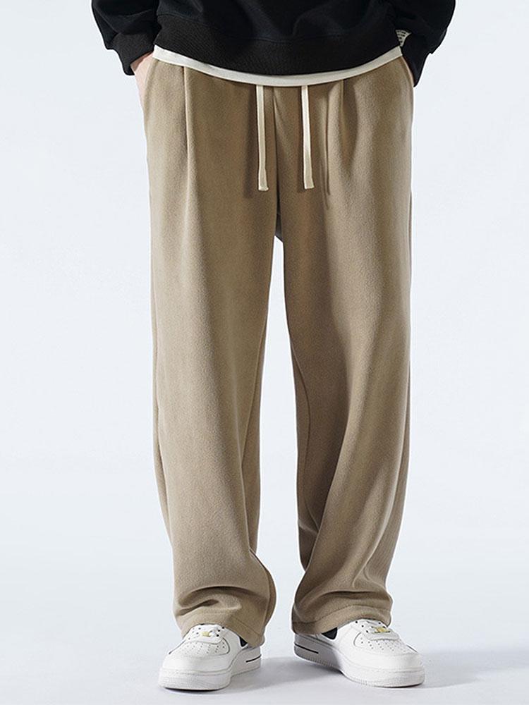 Admon® | 3 Pieces Polar Fleece Loose Fit Straight Leg Pants